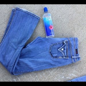 Rigged blue jeans slim boots sz 11/12